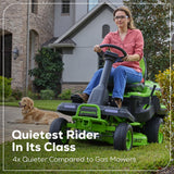 60V 30” CrossoverT Riding Lawn Tractor 3PC Combo Kit w/ Two 8.0Ah Batteries, Two 4.0Ah Batteries, One 2.5Ah Battery and Two Chargers