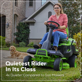 60V 30” CrossoverT Riding Lawn Tractor with (2) 8.0 Ah, (2) 4.0 Ah Batteries & 600-Watt Charger