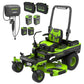 60V 54" MaximusZ Zero Turn Riding Mower with (2) 20.0 Ah, (2) 8.0 Ah & (2) 4.0 Ah Batteries and 1.5kW Charger