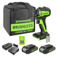 24V 1/4" 1950 in/lbs Brushless Impact Driver Kit (8-piece Bit Set and Tool Bag Included) w/ Two (2) 2Ah Batteries and Charger