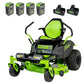 60V 42” Electric CrossoverZ Zero Turn Mower with (4) 8 Ah Batteries and (2) Dual Port Turbo Chargers