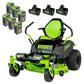 60V 42” Electric CrossoverZ Zero Turn Mower with (6) 8 Ah Batteries and (3) Dual Port Turbo Chargers