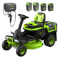 60V 30” CrossoverT Riding Lawn Tractor with (2) 8.0 Ah, (2) 4.0 Ah Batteries & 600-Watt Charger