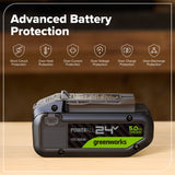 24V 5.0Ah Tabless Battery with Bi-Directional USB-C Port