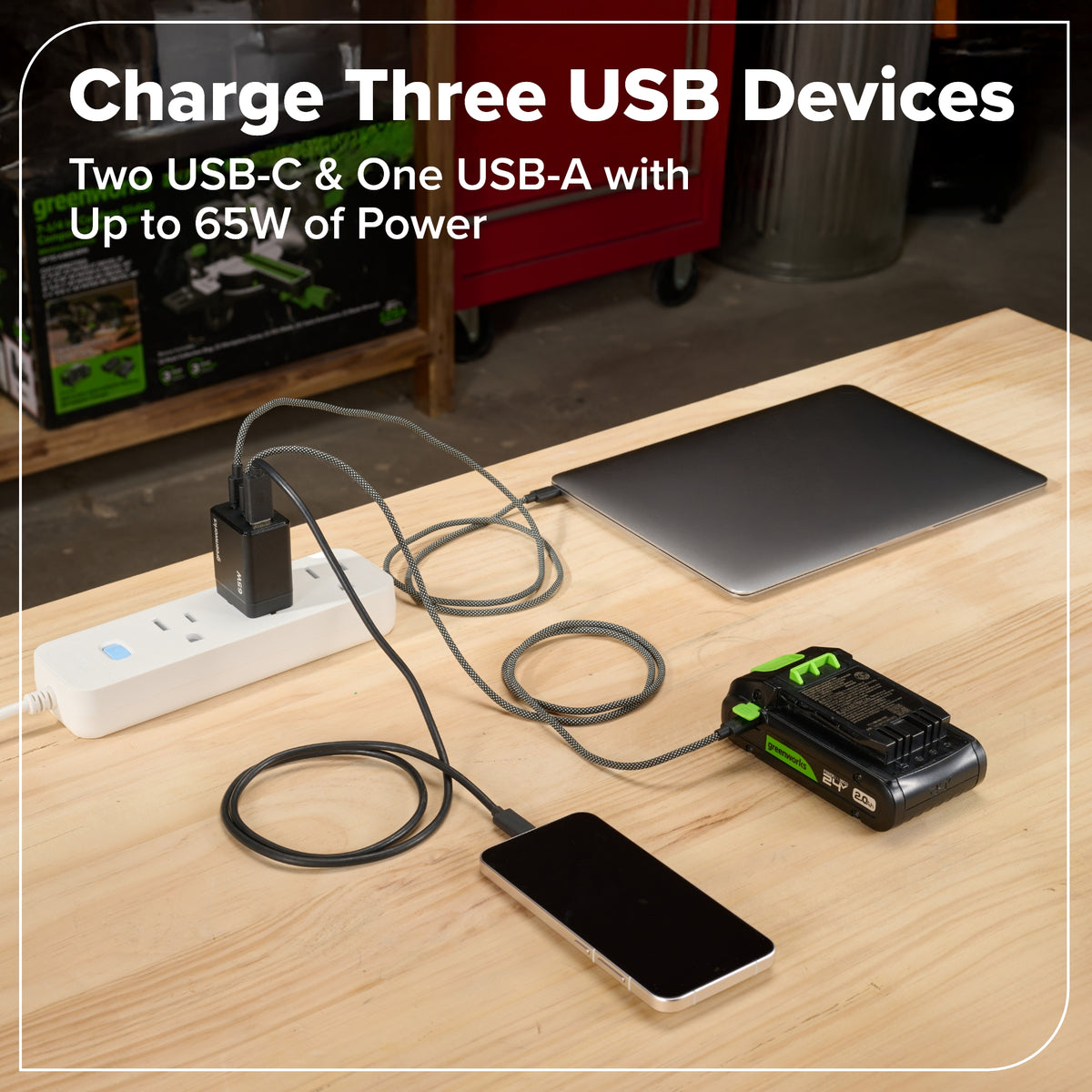 65W USB-C GaN II Charger