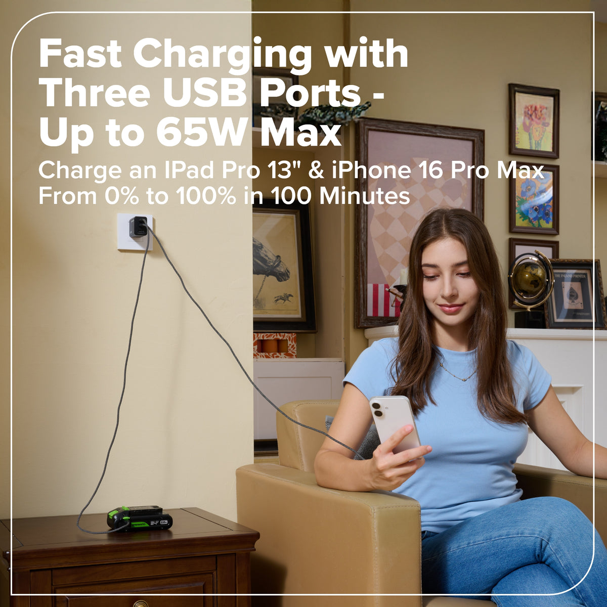 65W USB-C GaN II Charger