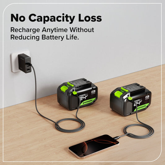 24V 8.0Ah Battery with Bi-Directional USB-C Port