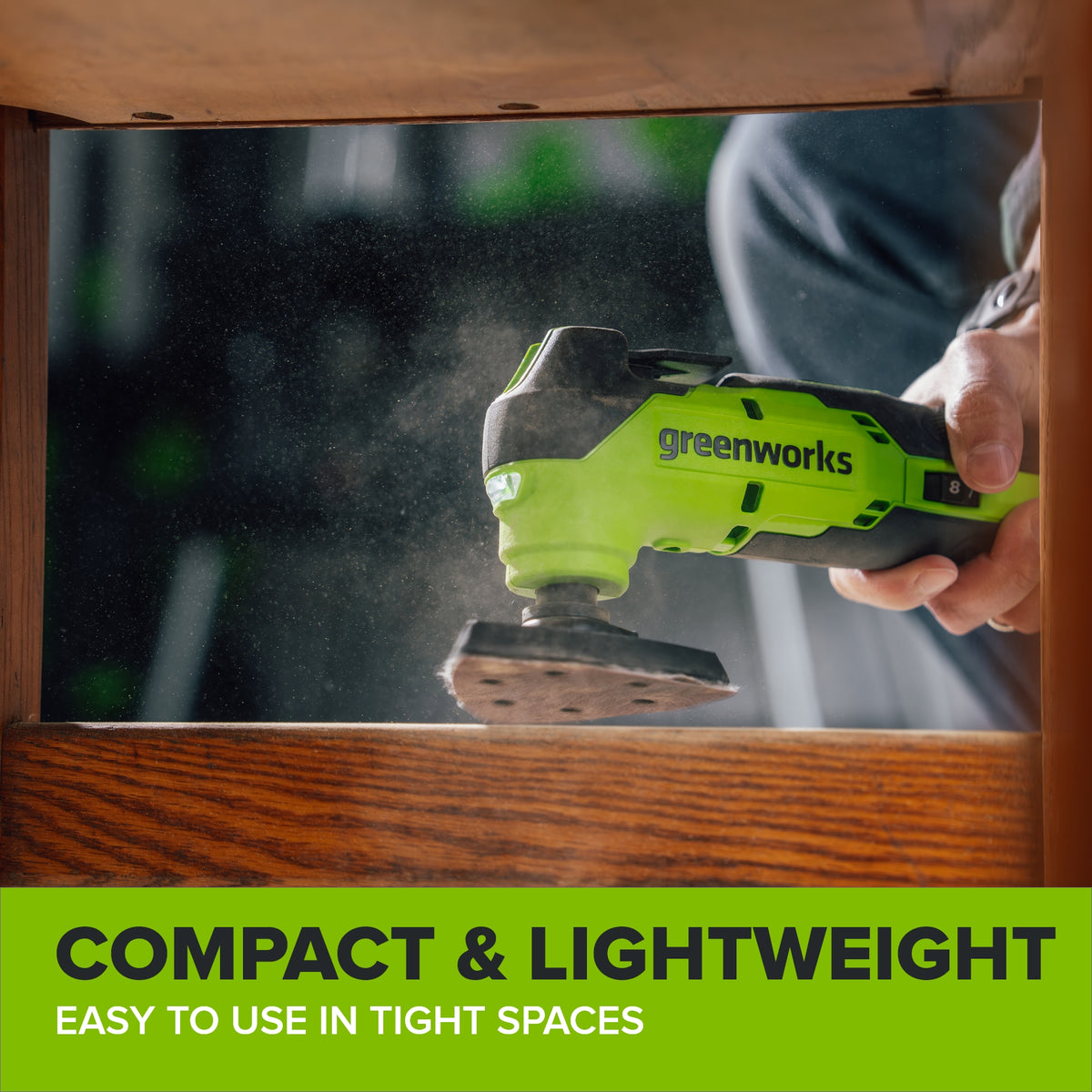 24V PowerAll Brushless 3.2° Oscillating Multi-Tool with 3 Blades & 30-Piece Sanding Set (Tool Only)