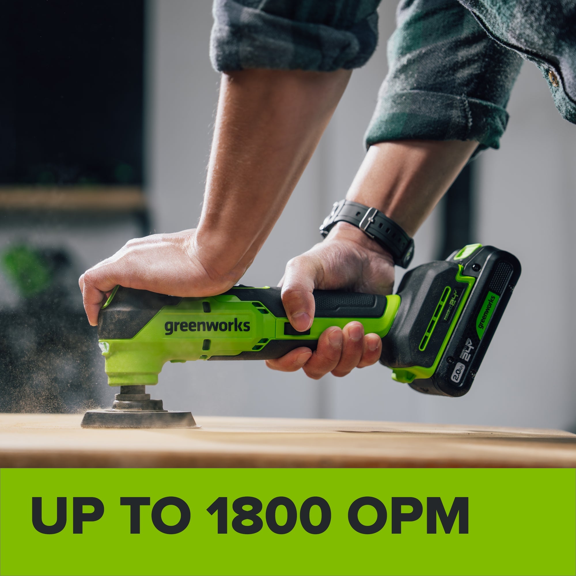 24V PowerAll Brushless 3.2° Oscillating Multi-Tool with 3 Blades & 30-Piece Sanding Set (Tool Only)