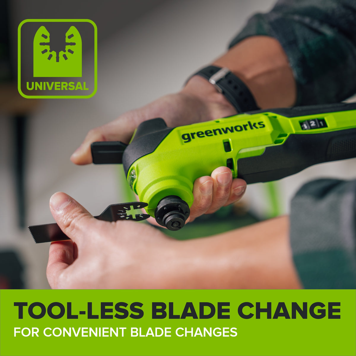 24V PowerAll Brushless 3.2° Oscillating Multi-Tool with 3 Blades & 30-Piece Sanding Set (Tool Only)