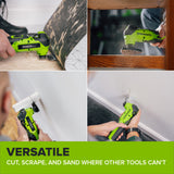 24V PowerAll Brushless 3.2° Oscillating Multi-Tool with 3 Blades & 30-Piece Sanding Set (Tool Only)
