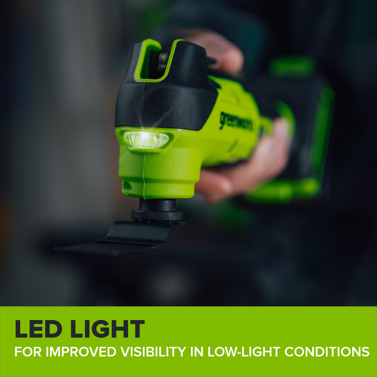 24V PowerAll Brushless 3.2° Oscillating Multi-Tool with 3 Blades & 30-Piece Sanding Set (Tool Only)