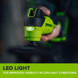 24V PowerAll Brushless 3.2° Oscillating Multi-Tool with 3 Blades & 30-Piece Sanding Set (Tool Only)