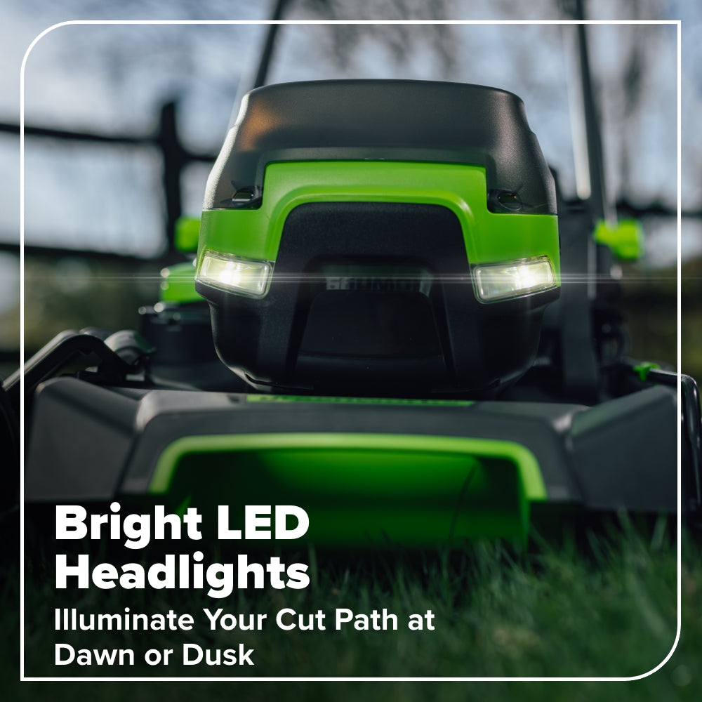 80V 21" Cordless Battery 4-in-1 Self-Propelled Mower: (1) 4.0Ah,(1) 2.0Ah Batteries & 2A Charger