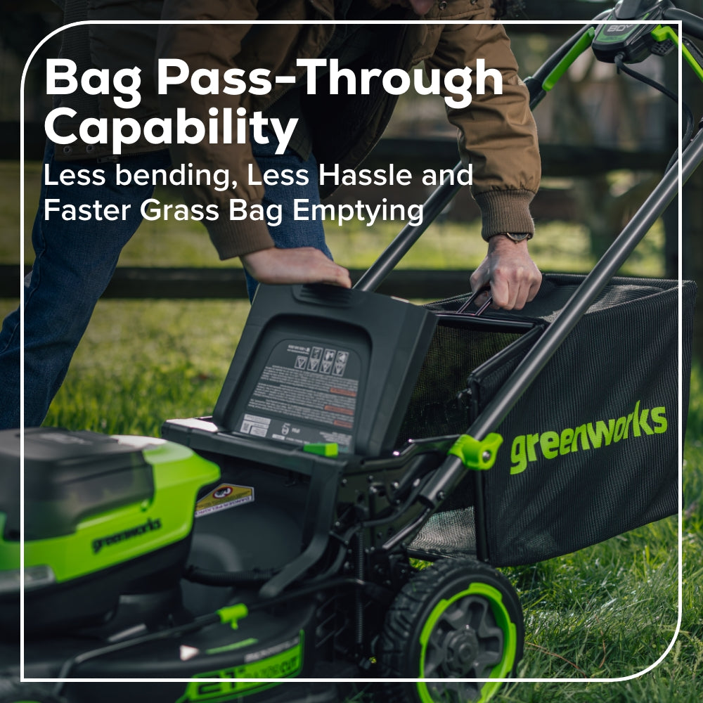 80V 21" Cordless Battery 4-in-1 Self-Propelled Mower: (1) 4.0Ah,(1) 2.0Ah Batteries & 2A Charger