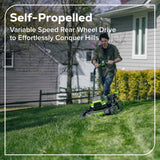 80V 21" Cordless Battery 4-in-1 Self-Propelled Mower: (1) 4.0Ah,(1) 2.0Ah Batteries & 2A Charger