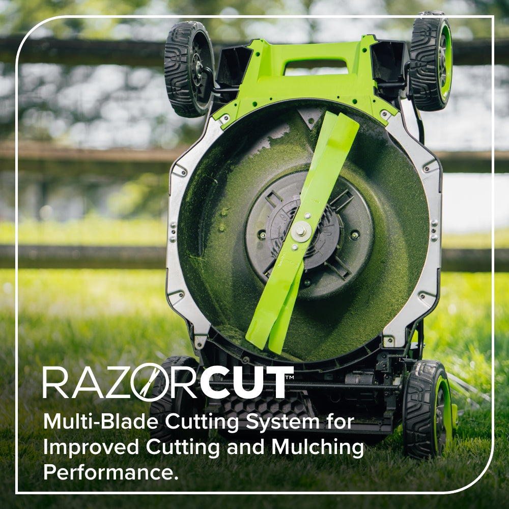 80V 21" Cordless Battery 4-in-1 Self-Propelled Mower: (1) 4.0Ah,(1) 2.0Ah Batteries & 2A Charger