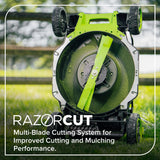 80V 21" Cordless Battery 4-in-1 Self-Propelled Mower: (1) 4.0Ah,(1) 2.0Ah Batteries & 2A Charger