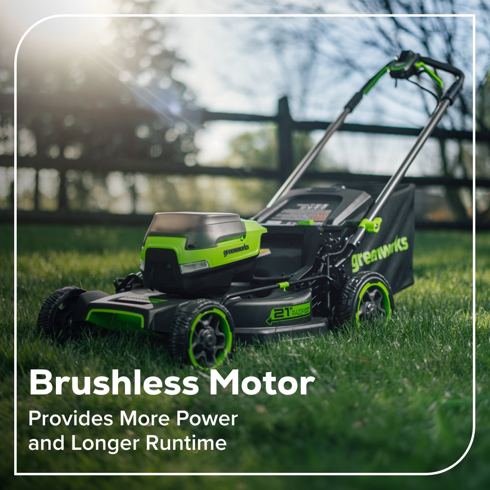 80V 21" Cordless Battery 4-in-1 Self-Propelled Mower: (1) 4.0Ah,(1) 2.0Ah Batteries & 2A Charger