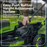 80V 21" Cordless Battery 4-in-1 Self-Propelled Mower: (1) 4.0Ah,(1) 2.0Ah Batteries & 2A Charger