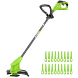 24V 10" Cordlees String Trimmer (Tool Only): (20) String Trimmer Blades