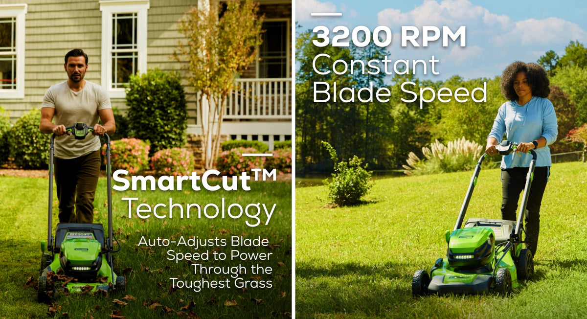 REFURBISHED 80V 21" Cordless Battery 4-in-1 Self-Propelled Lawn Mower w/ 4.0Ah, 2.0Ah Battery & Rapid Charger