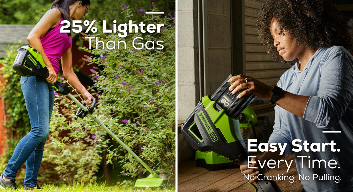 80V 16" Cordless Battery String Trimmer, 730 CFM Blower and 26" Hedge Trimmer Combo Kit: 2.0 Ah Battery and Charger