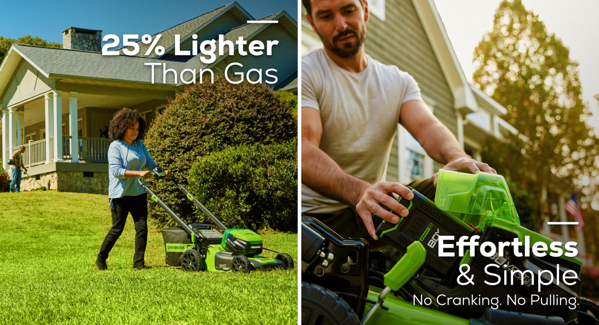 REFURBISHED 80V 21" Cordless Battery 4-in-1 Self-Propelled Lawn Mower w/ 4.0Ah, 2.0Ah Battery & Rapid Charger