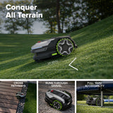 AiMowbot C20Z Wire-Free RTKVision Robotic Mower | 1/2 Acre, 4-Wheel Version