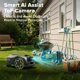 AiMowbot C20Z Wire-Free RTKVision Robotic Mower | 1/2 Acre, 4-Wheel Version