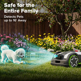 AiMowbot C20Z Wire-Free RTKVision Robotic Mower | 1/2 Acre, 4-Wheel Version