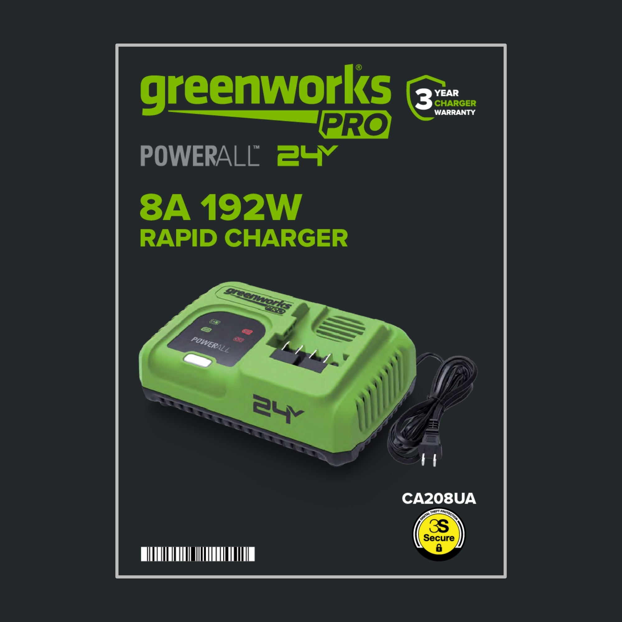 24V 200W 8A Battery Fast Charger