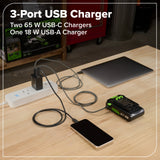 24V Brushless Power Tool 10PC Combo Kit w/ (2) 4.0Ah & (1) 2.0Ah USB-C Batteries and Charger