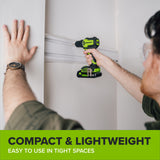 24V Cordless Battery 300 in-lbs Drill / Driver and 1900 in-lbs Impact Driver, Two(2) 2.0 Ah USB-C Batteries and 30W USB-C Charger