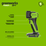 24V PowerAll Power Tool Combo Kit with (2) 2.0 Ah USB-C Batteries, 30W USB-C Charger Block, and 3' 100W USB-C Cable