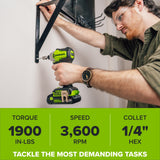 24V Cordless Battery 300 in-lbs Drill / Driver and 1900 in-lbs Impact Driver, Two(2) 2.0 Ah USB-C Batteries and 30W USB-C Charger