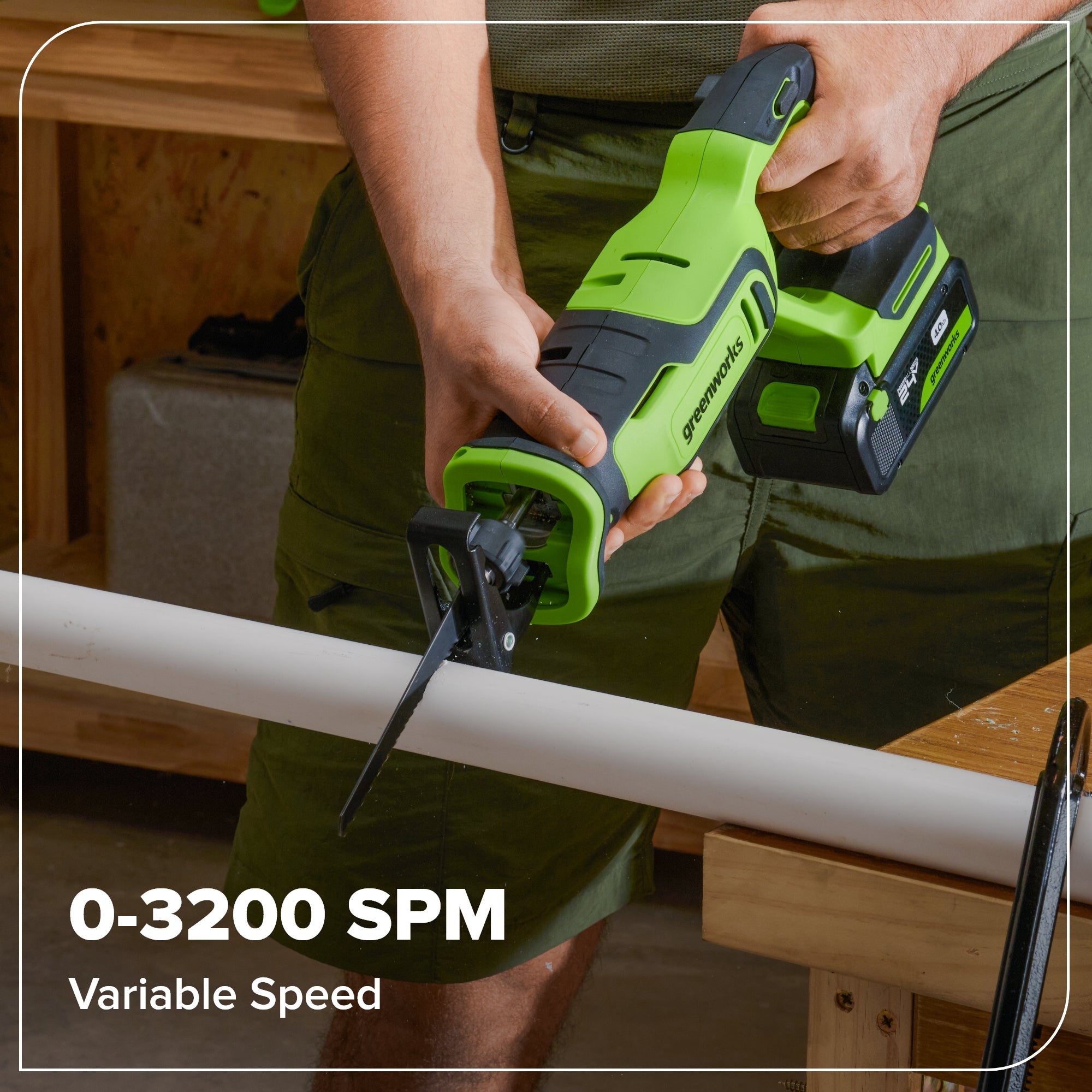 24V Brushless Power Tool 4PC Combo Kit w/ (2) 2.0Ah USB-C Batteries and 30W USB-C Fast Charger