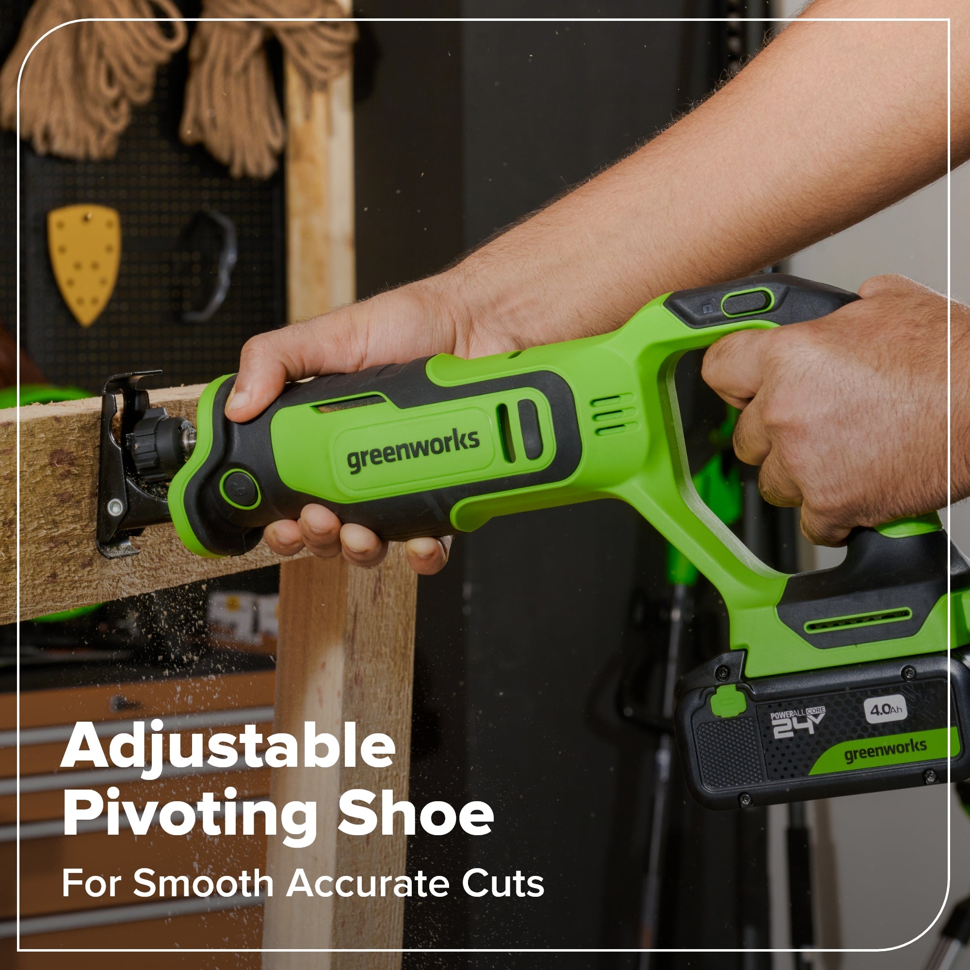 24V Brushless Power Tool 4PC Combo Kit w/ (2) 2.0Ah USB-C Batteries and 30W USB-C Fast Charger