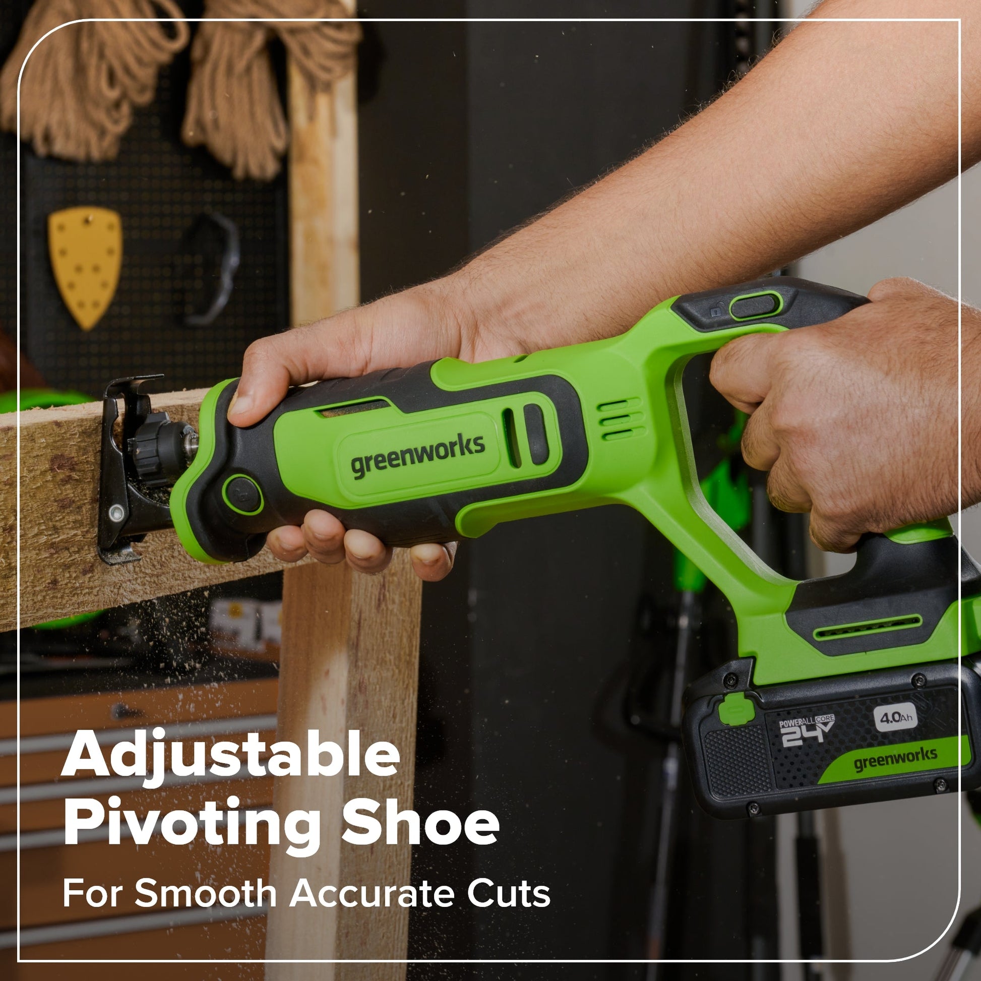 24V Brushless Power Tool 4PC Combo Kit w/ (2) 2.0Ah USB-C Batteries and 30W USB-C Fast Charger