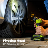 24V Brushless Power Tool 6PC Combo Kit w/ (2) 2.0Ah USB-C Batteries and 30W Charger