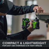 24V Cordless Battery 530 in-lbs Drill / Driver and 2200 in-lbs Impact Driver, Two(2) 2.0 Ah USB-C Batteries and 65W USB-C Charger