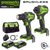 24V PowerAll Pro 530 in-lb Drill Driver and 2,200 in-lb Impact Driver Combo Kit, with (2) 2.0 Ah Batteries, 65W Charger, 3' Cable, Belt Clips, and Carrying Bag