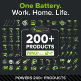 24V Cordless Battery 530 in-lbs Drill / Driver and 2200 in-lbs Impact Driver, Two(2) 2.0 Ah USB-C Batteries and 65W USB-C Charger