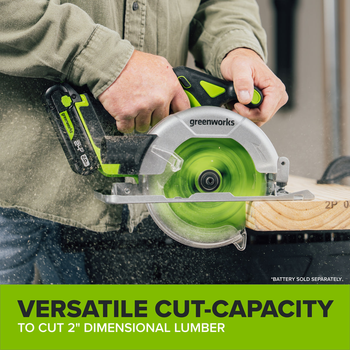 24V PowerAll 6-1/2" 5000RPM Circular Saw, Tool Only