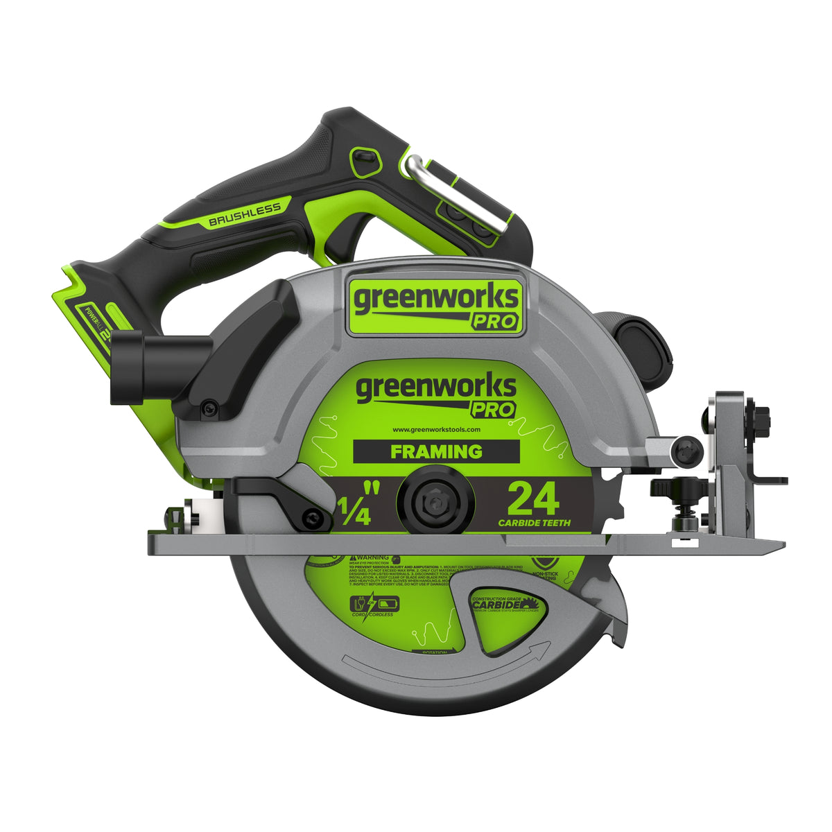 24V 7.25" 5 Series Cordless Battery Brushless Circular Saw (Tool Only)