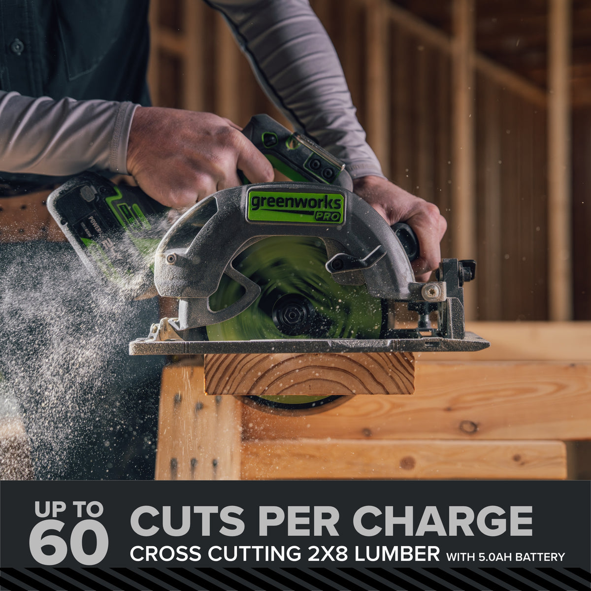 24V 7.25" 5 Series Cordless Battery Brushless Circular Saw (Tool Only)