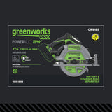 24V 7.25" 5 Series Cordless Battery Brushless Circular Saw (Tool Only)