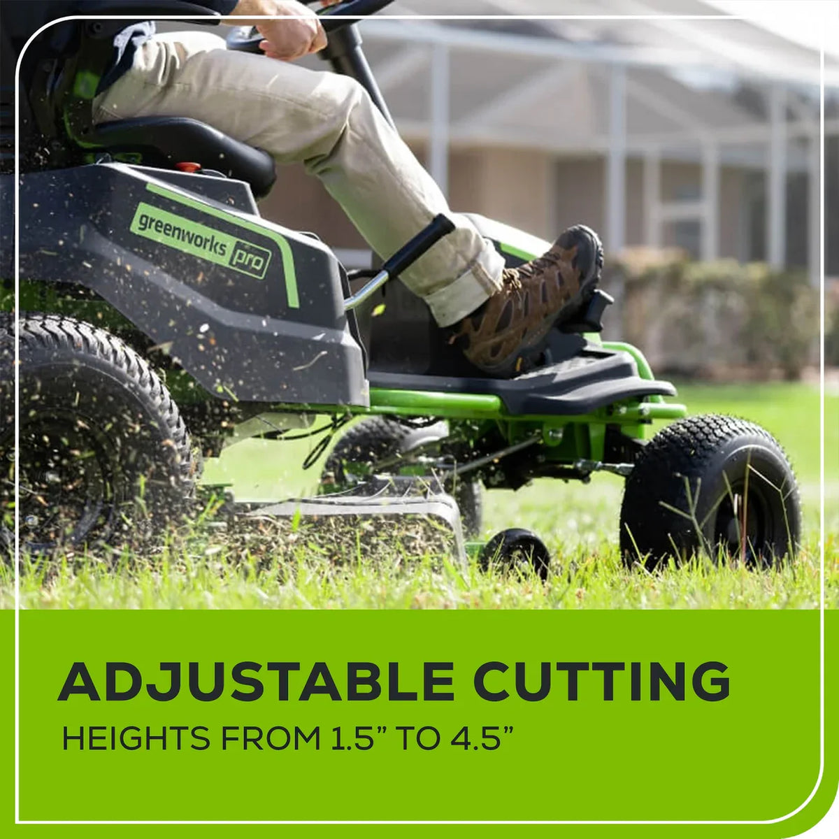 82V 42" CrossoverT Riding Lawn Tractor: (4) 82V 6.0 Ah Batteries and (1) 600W Turbo Wall Charger, CRT4282