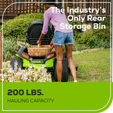 82V 42" CrossoverT Riding Lawn Tractor: (4) 82V 6.0 Ah Batteries and (1) 600W Turbo Wall Charger, CRT4282