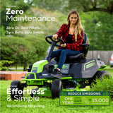 82V 42" CrossoverT Riding Lawn Tractor: (4) 82V 6.0 Ah Batteries and (1) 600W Turbo Wall Charger, CRT4282